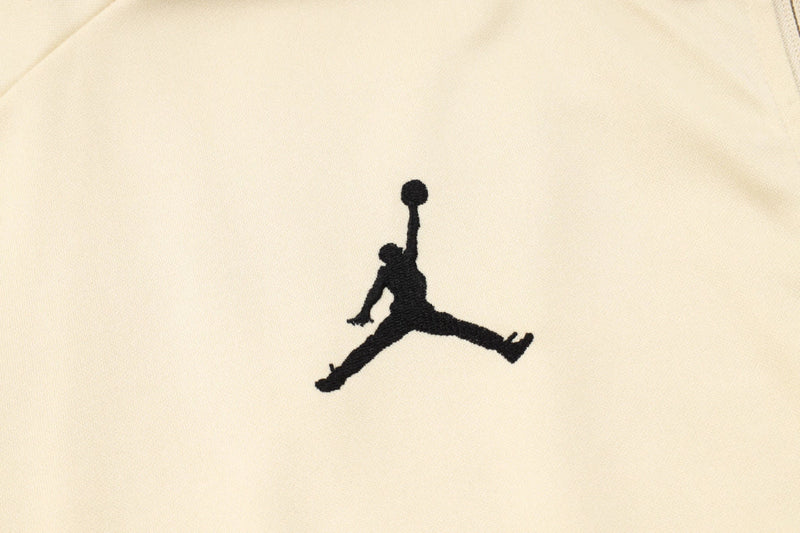 Conjunto Paris Saint Germain Zíper Longo Bege