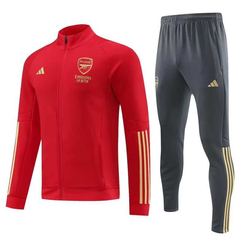 Conjunto Arsenal Ziper Longo Vermelho