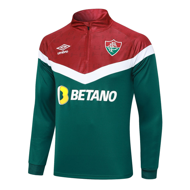 Conjunto Fluminense Zíper Curto Treino 2024/25