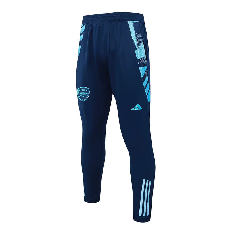 Conjunto Arsenal Zíper Curto Treino Azul Escuro