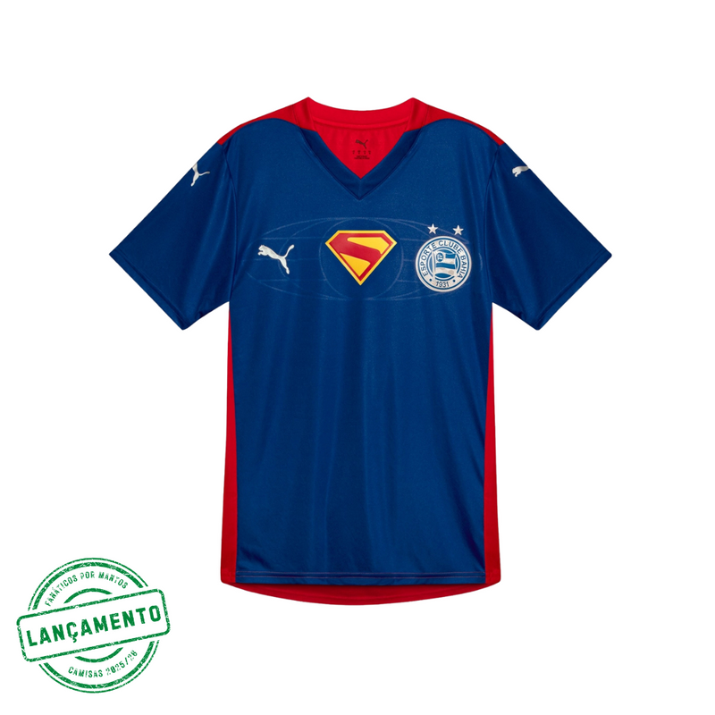 Camisa Bahia + SuperMan 25/26 Collab DC Studios