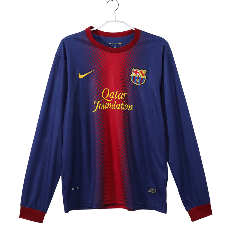 Camisa Retrô Barcelona Manga Longa 2012/13 Home