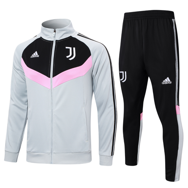 Conjunto Juventus Zíper Longo Cinza