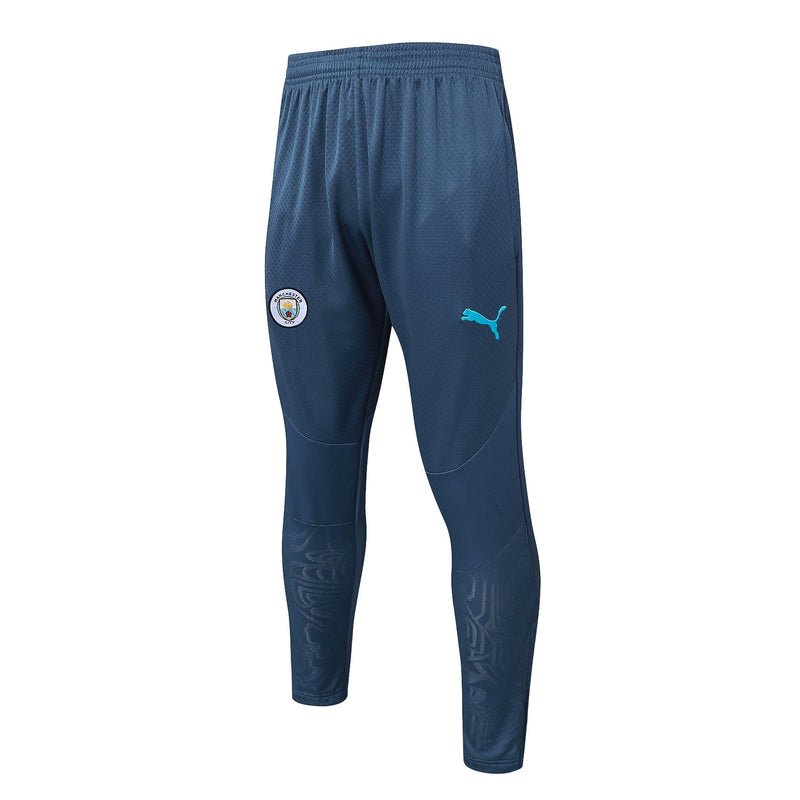 Conjunto Manchester City Zíper Curto Azul